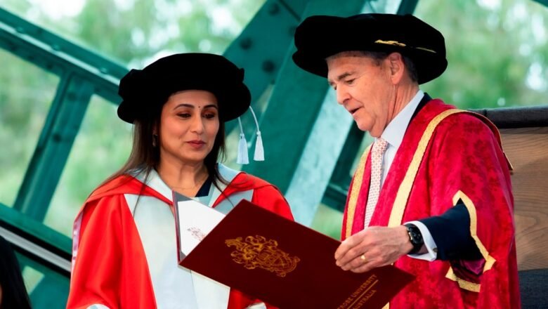 Rani Mukerji honoured by Australia’s La Trobe University for cinema, social work