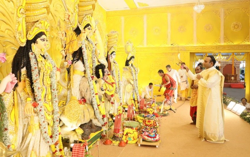 ಮುದ್ದೇನಹಳ್ಳಿಯ ಸತ್ಯ ಸಾಯಿ ನವರಾತ್ರಿ ಉತ್ಸವದಲ್ಲಿ ಮೇಧಾ ದಕ್ಷಿಣಾಮೂರ್ತಿ ಯಾಗ, ಸರಸ್ವತಿ ಪೂಜೆ
